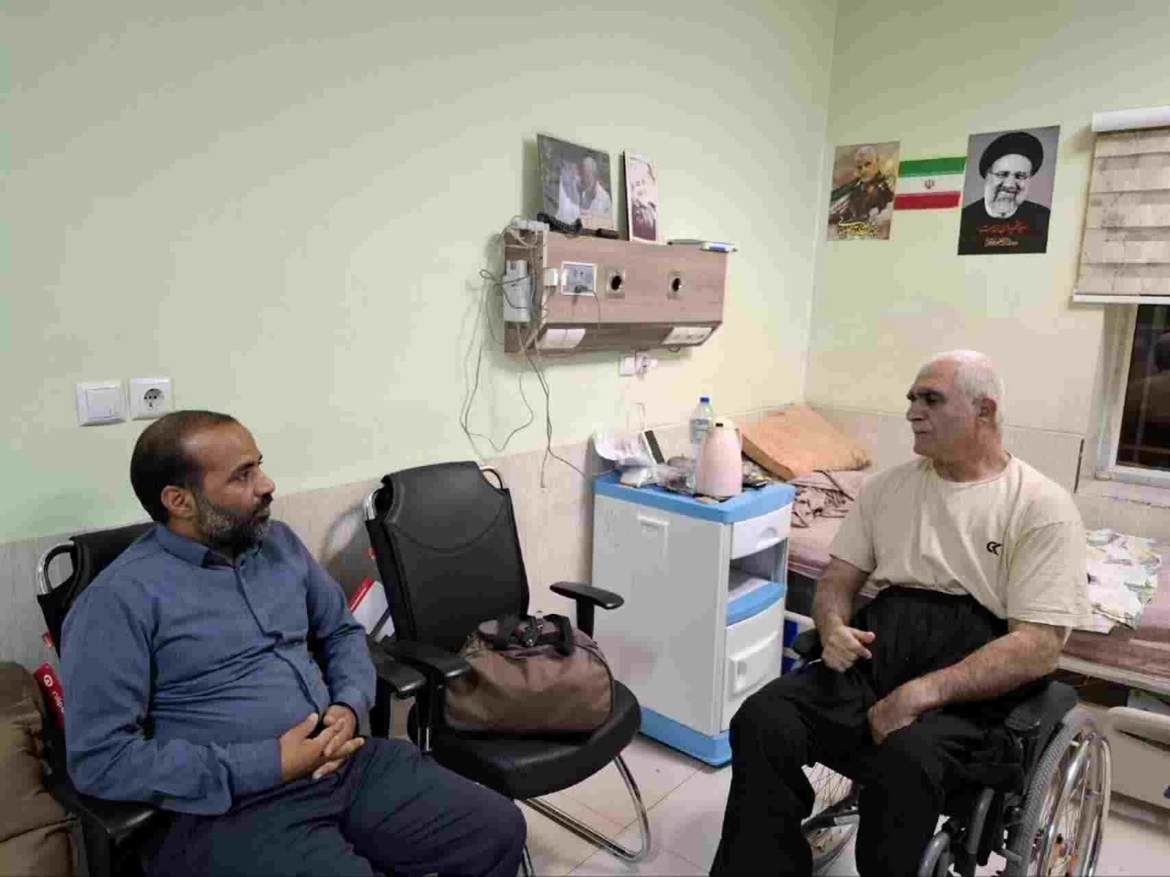 بازدید شبانه مدیرکل بنیاد شهید خوزستان از جانبازان ۷۰ درصد بستری در مرکز توانبخشی امام خمینی (ره) اهواز بازدید شبانه مدیرکل بنیاد شهید خوزستان از جانبازان ۷۰ درصد بستری در مرکز توانبخشی امام خمینی (ره) اهواز