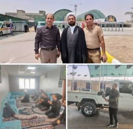 استقرار گسترده واحد های خدمات شهری،فرهنگی و روابط عمومی شهرداری هفتکل در مرز چذابه؛شهردار هفتکل از روند خدمات رسانی به زائران اربعین در مرز چذابه بازدید کرد استقرار گسترده واحد های خدمات شهری،فرهنگی و روابط عمومی شهرداری هفتکل در مرز چذابه؛شهردار هفتکل از روند خدمات رسانی به زائران اربعین در مرز چذابه بازدید کرد