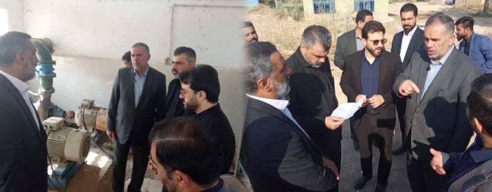 بازدید نماینده محترم مجلس از وضعیت آبرسانی در بخش اسماعیلیه اهواز